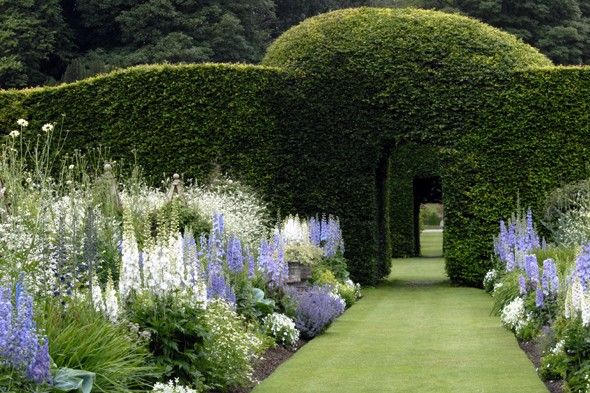 Gardens at Levens Hall in Kendal, UK