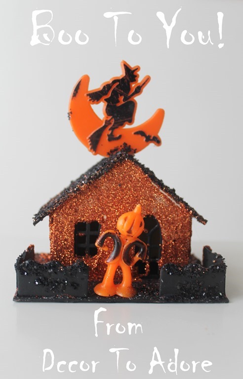 Creepy Glitter Halloween Houses and Autumnal Seasonal Giftwrap