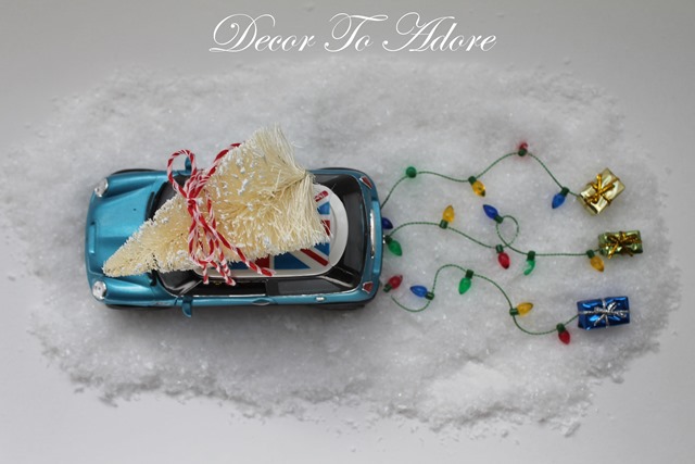 Christmas Car DIY Kit in snow