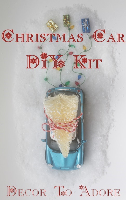 Car With Christmas Tree DIY Kit