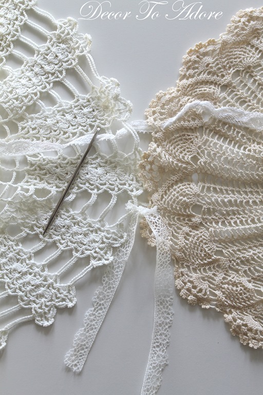 Easy Romantic Scarf Made from Doilies