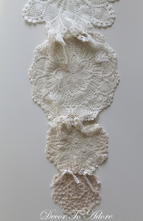 Easy Romantic Scarf Made from Doilies