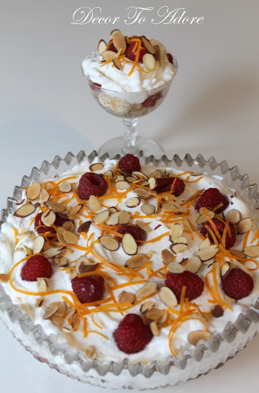 Easy Raspberry Orange Trifle