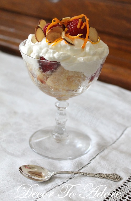 Easy Raspberry Orange Trifle