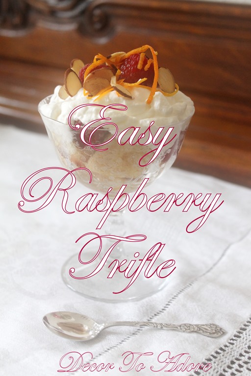 Easy Raspberry Orange Trifle