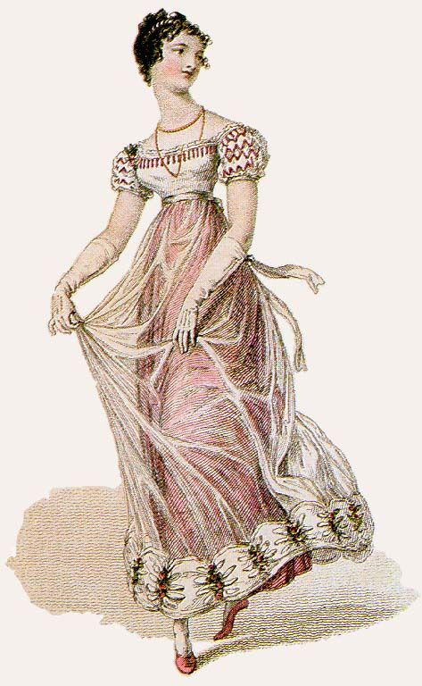 1823-Ball-Gown-Diaphanous-Overskirt 