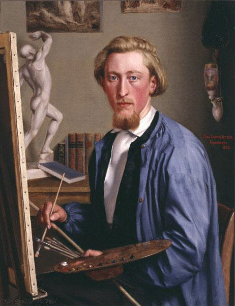 Carl Ludwig Jessen, “Self-portrait”, 1857
