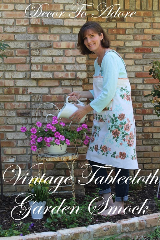 Create A Vintage Tablecloth Garden Smock