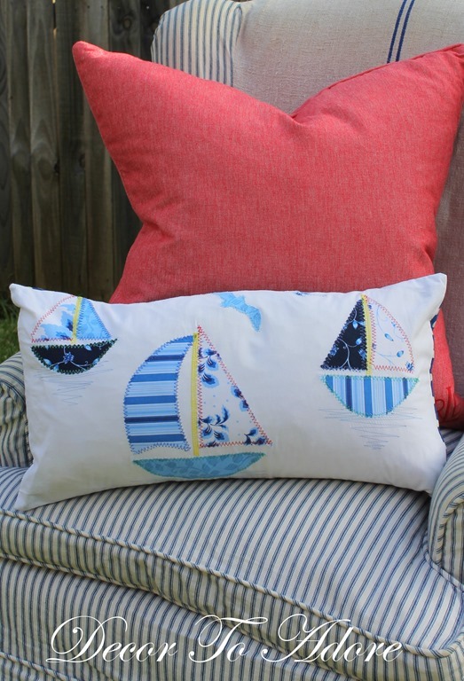 Create A Sailboat Applique Pillow