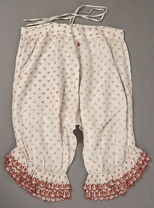 Underpants (Pantalets)  Date: mid-19th century Culture: American or European