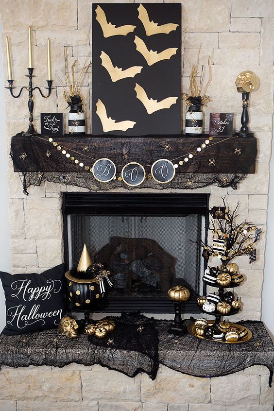 30 Absolutely Stunning Ways to Decorate Your Mantel This Fall: 