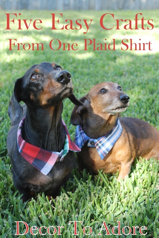 5 Easy Crafts From 1 Plaid Shirt