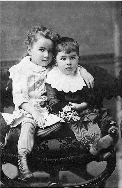 Children wearing stockings