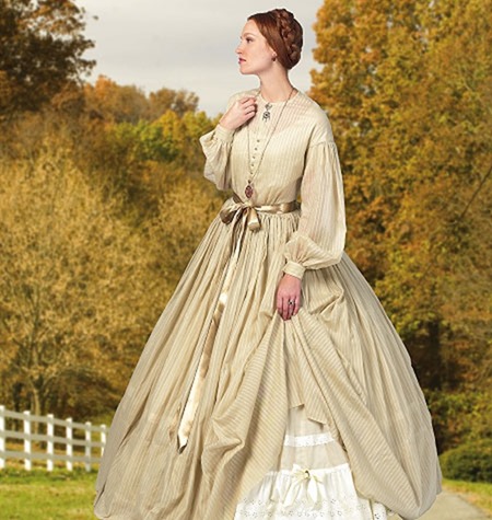 Costume De Prairie Pour Fille Avec Tablier - Inspiré De Laura Ingalls Wilder, Jeu Créatif Et Déguisement