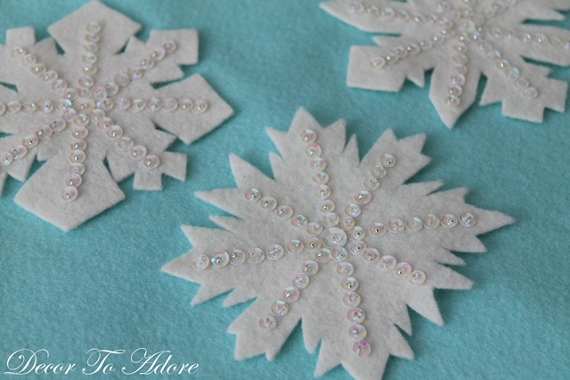 Sequin Snowflakes