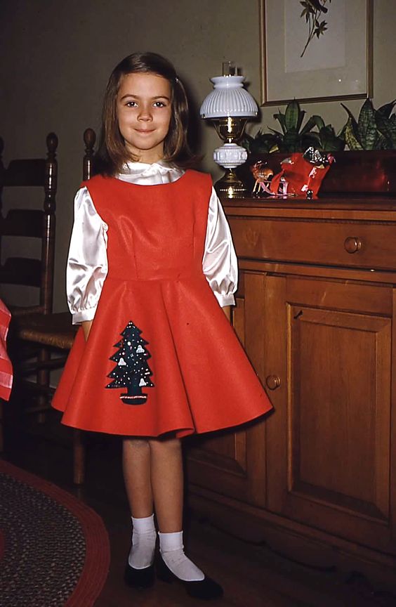 Christmas, 1955 sequin skirt