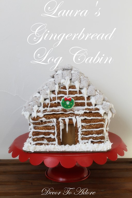 Little House Gingerbread Log Cabin