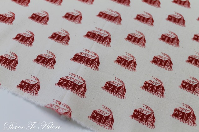 Little House Kitchen sewing tablecloth