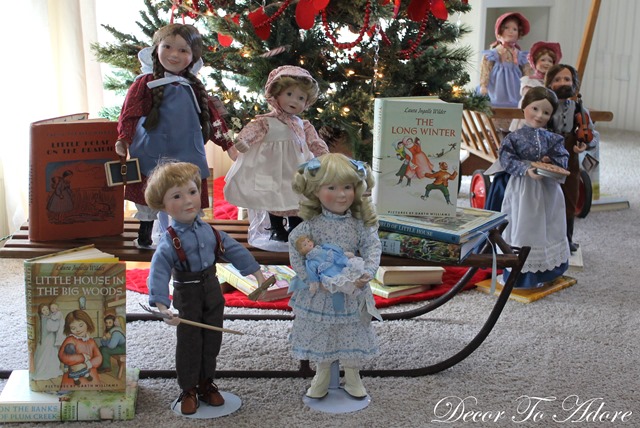 Little House on the Prairie Christmas dolls