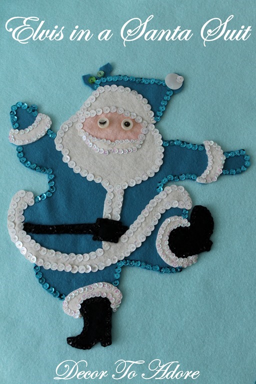 DIY Christmas Decorations ~ Bucilla Felt Stocking Gingerbread Santa ~ Pt  1, Make w/ Me Tutorial 