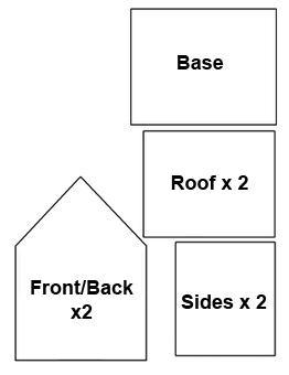 Gingerbread house template