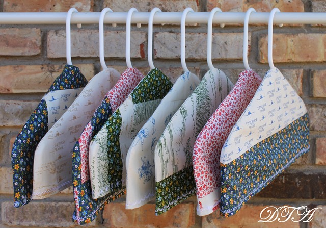 pretty fabric covered hangers