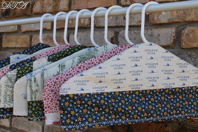 pretty fabric covered hangers