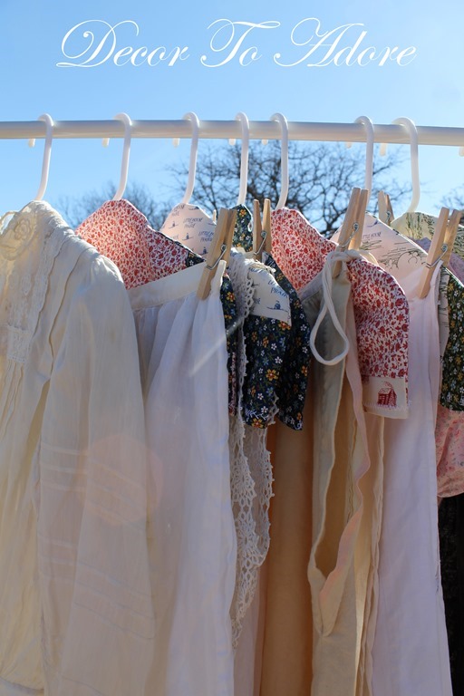 Fabric Covered Hangers with clothing