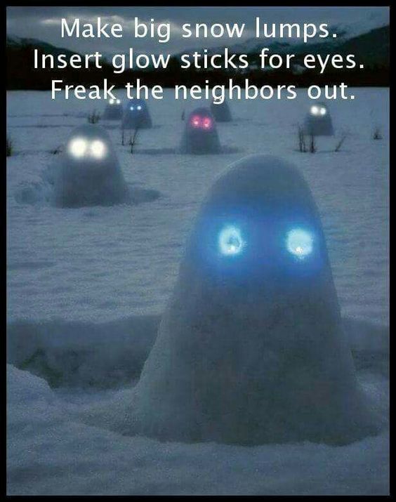 I WANNA DO THAT WHEN IT SNOWS: 