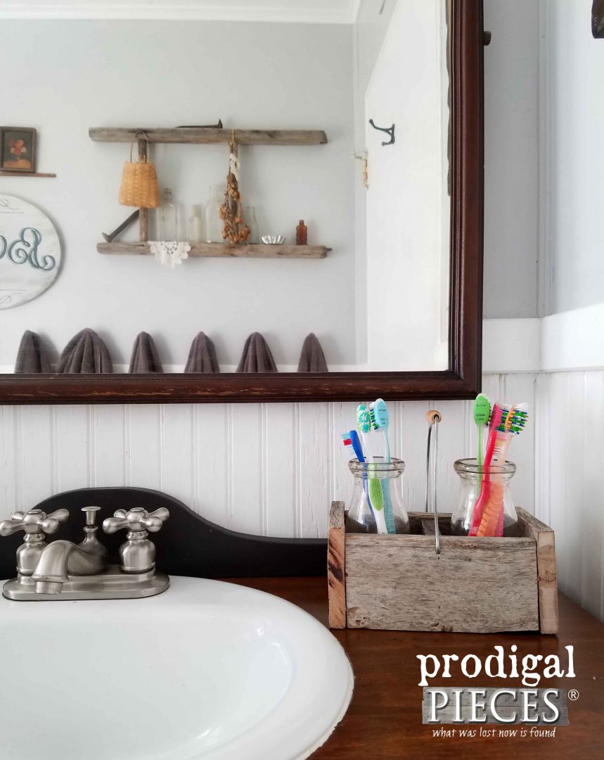 DIY Bathroom Caddy with Tutorial by Prodigal Pieces | www.prodigalpieces.com