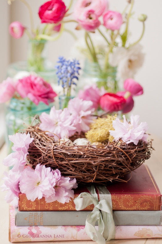 Easter Flower Table Arrangements