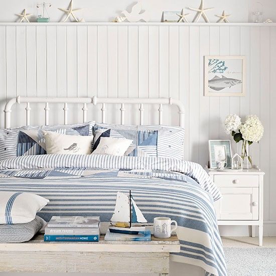 Coastal-style country bedroom | Country bedroom design ideas | Bedroom | PHOTO GALLERY | Housetohome.co.uk: 