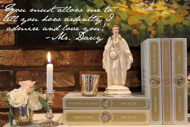 A Romantic Jane Austen Inspired Mantel