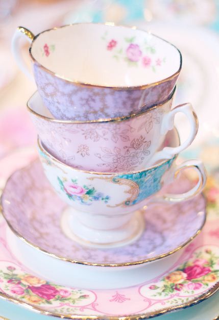 Drinking tea from pretty tea cups brings out my lighter side! 