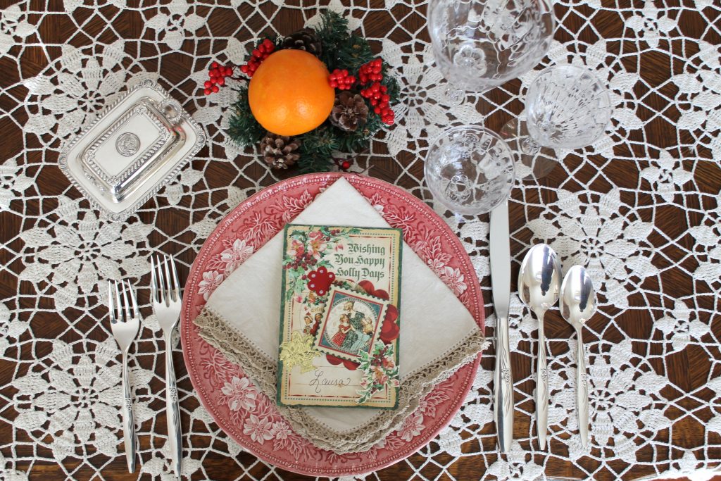 Decor To Adore Christmas Home Tour The Dining table place setting