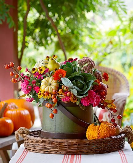 How To Use Baskets To Create Fantastic Fall Decor