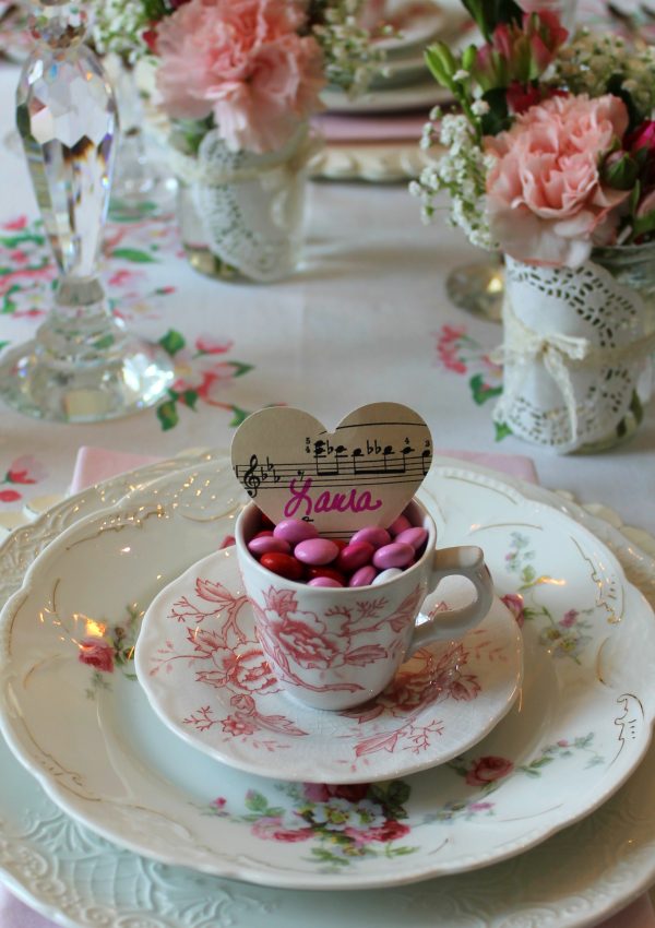 Song In My Heart Valentine Tablescape