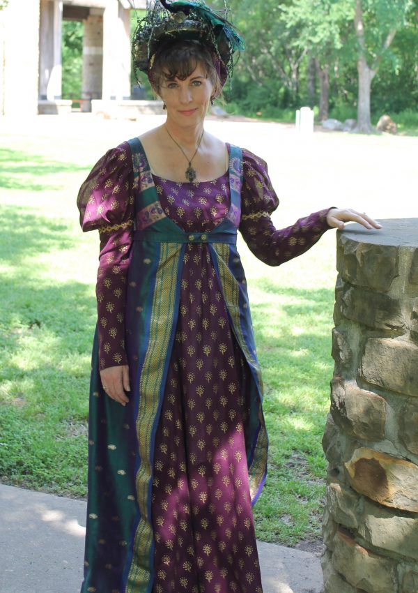 Peacock Regency Dress