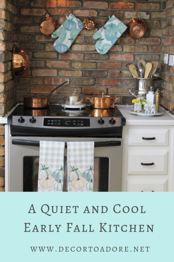 A Quiet and Cool Early Fall Kitchen - Decor To Adore