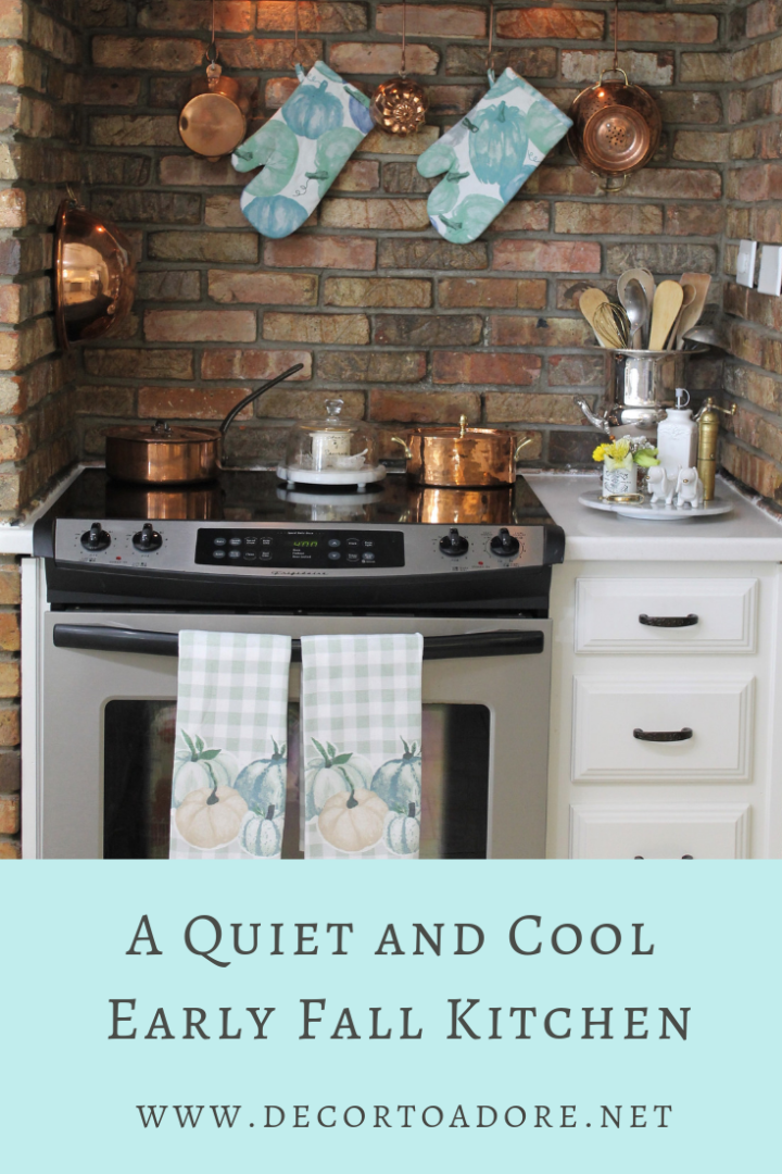 A Quiet And Cool Early Fall Kitchen - Decor To Adore