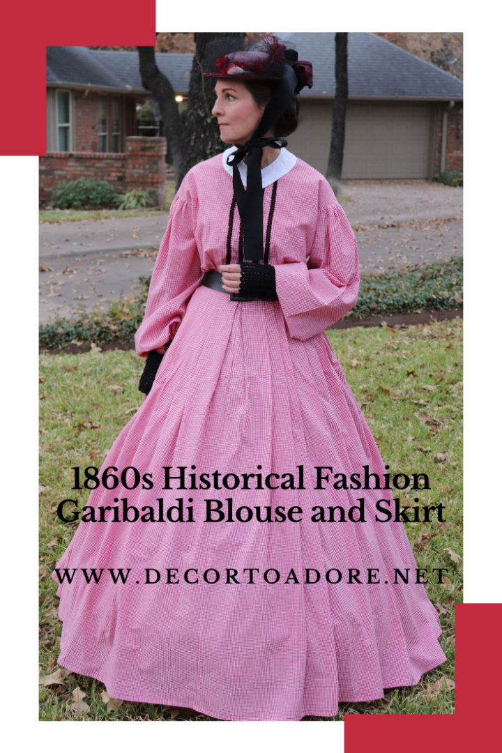 1860's Garibaldi Blouse and Skirt