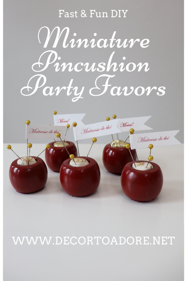 Miniature Pincushion Party Favors