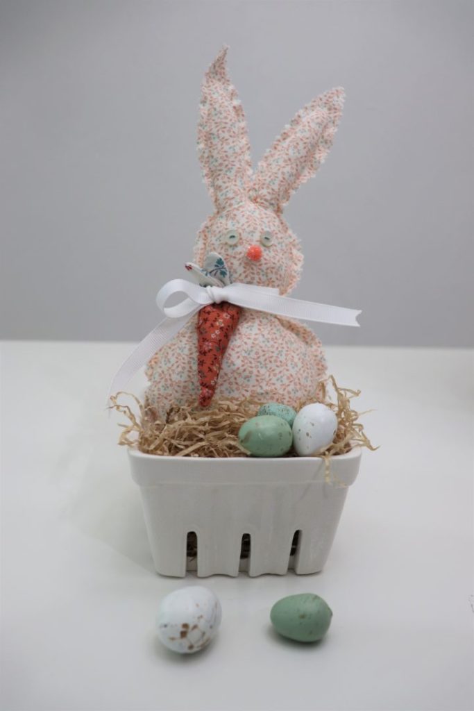 Fun Fabric Rabbit and Carrots - Decor To Adore