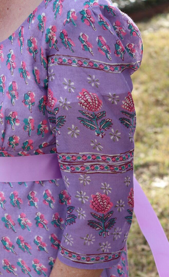 A Lavender Regency Dress