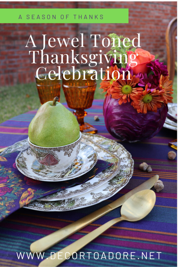 A Jewel Toned Thanksgiving Celebration Decor To Adore