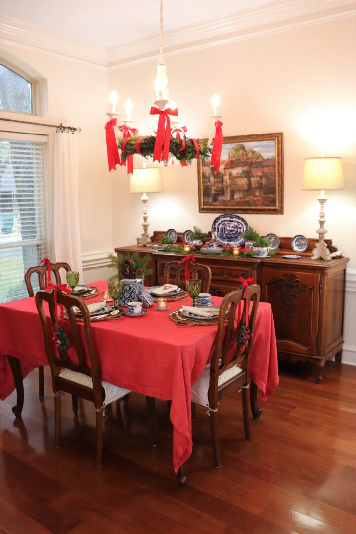 A Tasha Tudor Inspired Holiday Tablescape