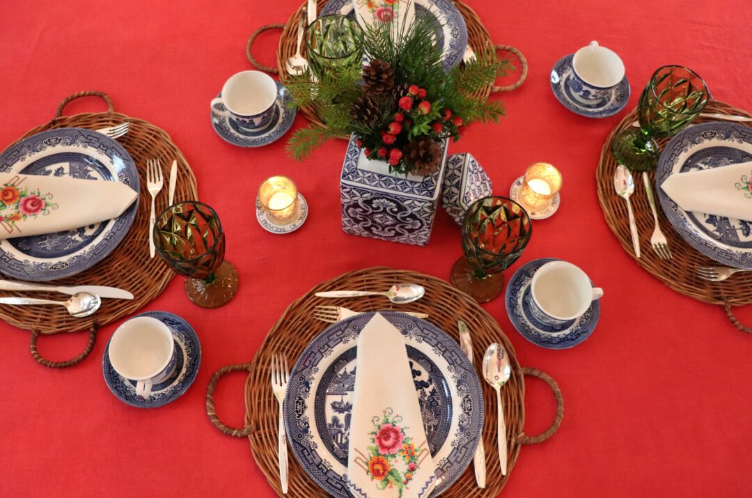 A Tasha Tudor Inspired Holiday Tablescape