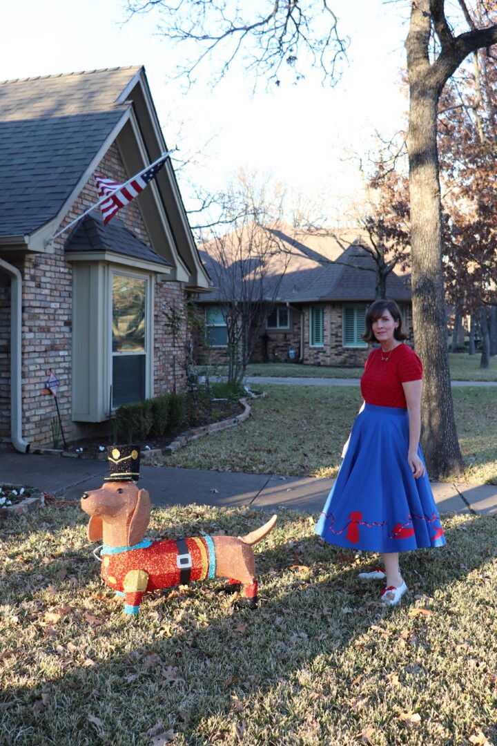 Wiener Dog Wonderland skirt