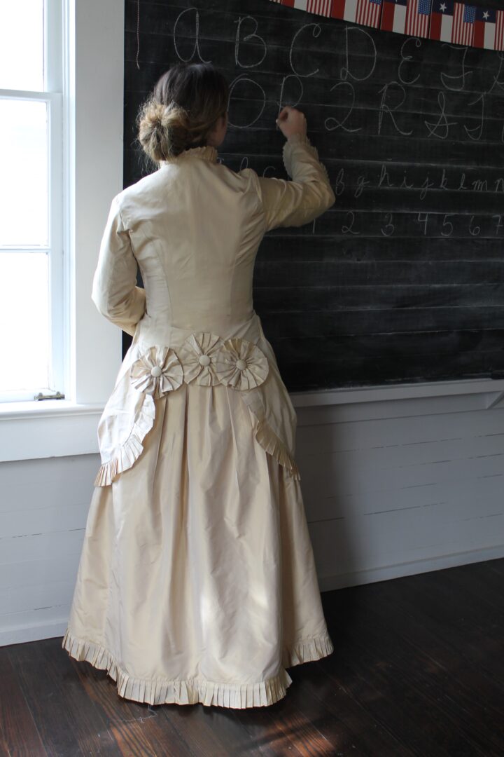 Nellie Oleson's Silk Polonaise Dress