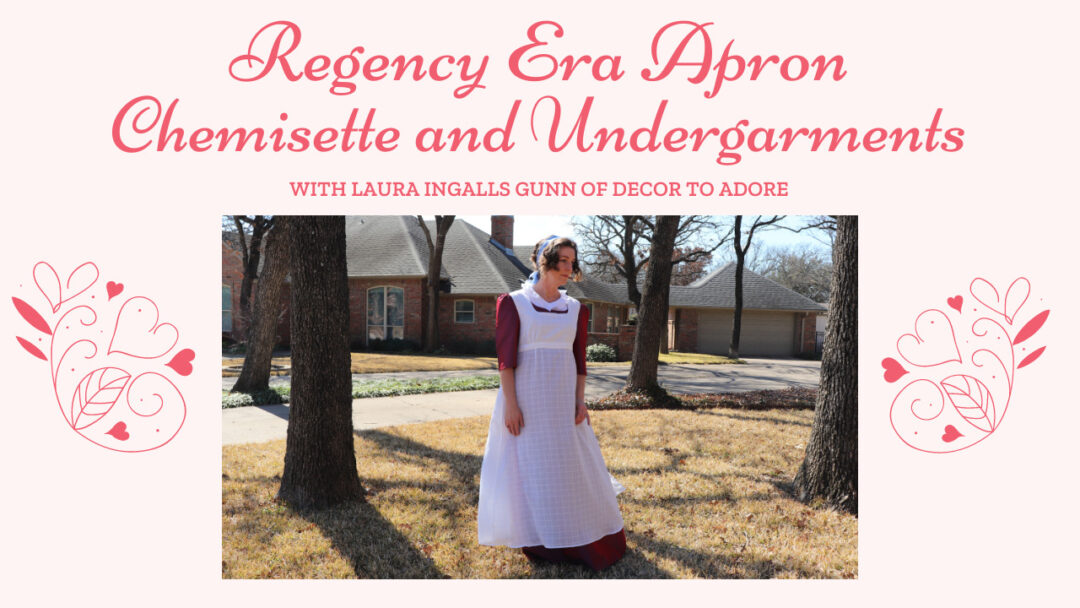 Regency Apron, Chemisette, and Undergarments video